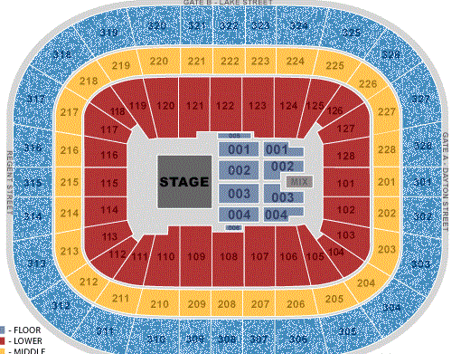 Wisconsin Sports And Entertainment Center Seating Chart