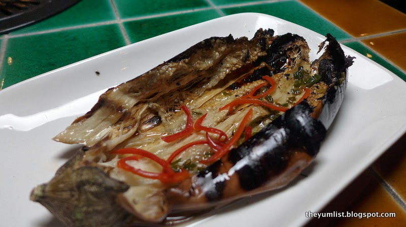Grilled Eggplant Vietnamese Style Barbecue Garden, Rooftop KL Life Centre
