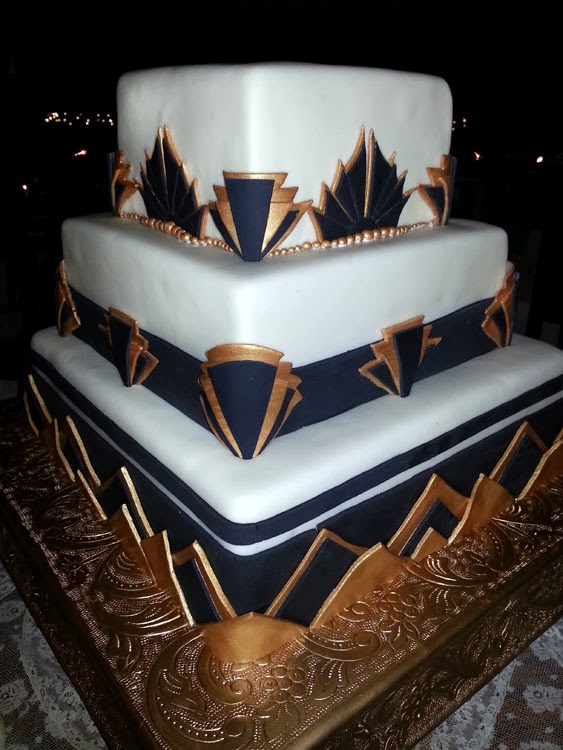 A Heavenly Ceremony Blog: Art Deco Wedding Cake - As Tasty ...