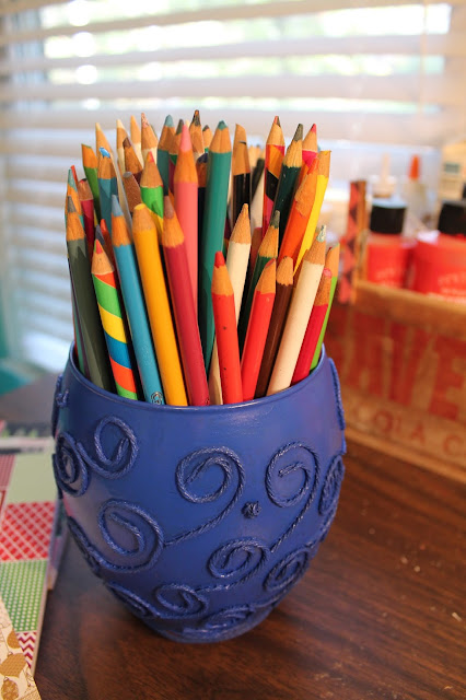 Great way to store my colored pencils