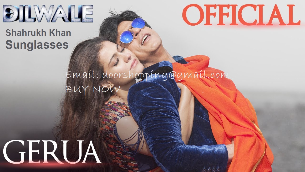 Buy Dilwale Gerua Song Shahrukh Khan Wearing Blue Mirrored Round Metal Sunglasses 1995 movies, amrish puri movies list, funny movies. first copy products in india sunglasses watches more blogger