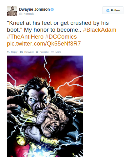 ОФИЦИАЛЬНО: Дуэйн Джонсон - Черный Адам