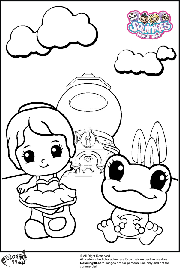 Squinkies Coloring Pages Coloring Pages