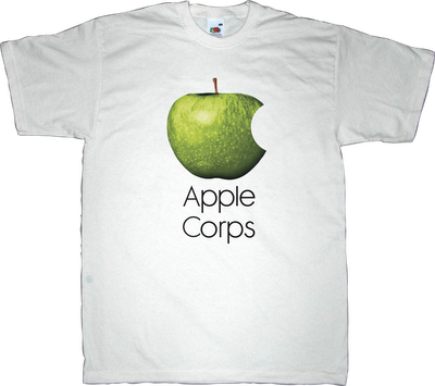 apple logotype the beatles useless copyright useless patents, LOTR gollum t-shirt ephemeral-t-shirts