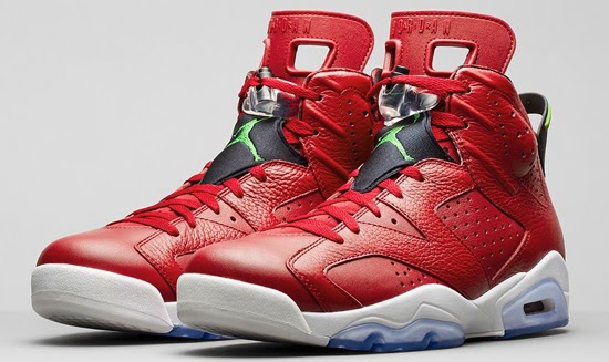 Air Jordan Spizike White Varsity Red Classic Green shoes