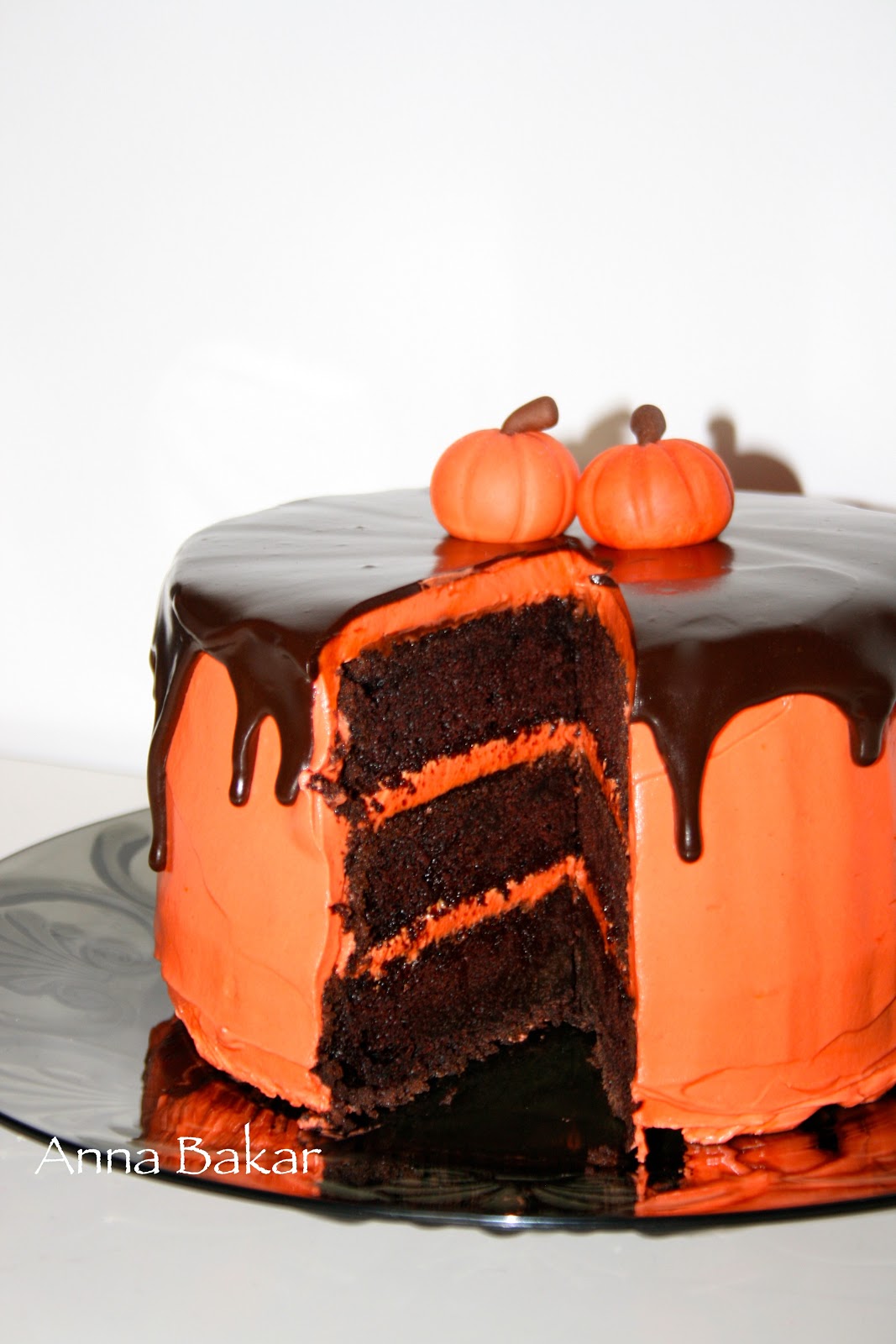 halloween tårta choklad