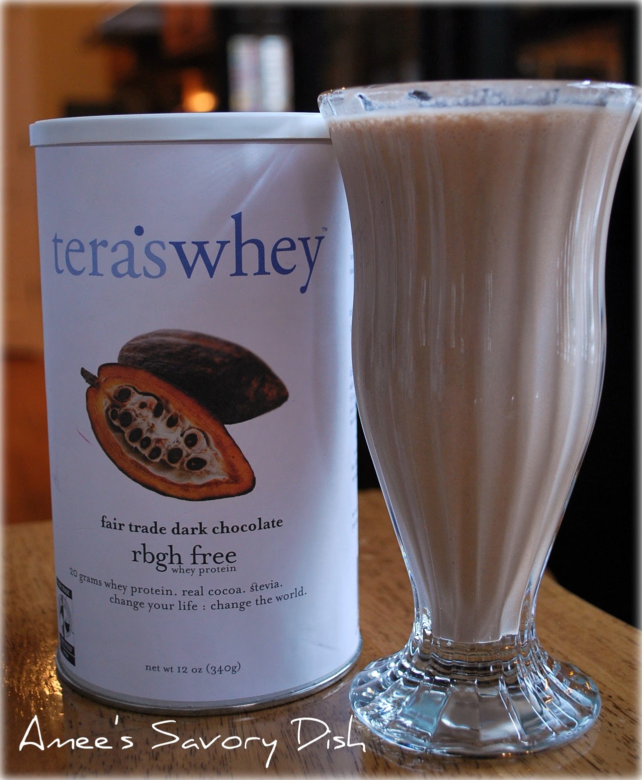 Natural and delicious whey protein shake Amee's Savory Dish