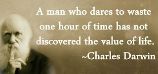 A man who dares to waste one hour of his time has not discovered the value of life quote by Charles Darwin