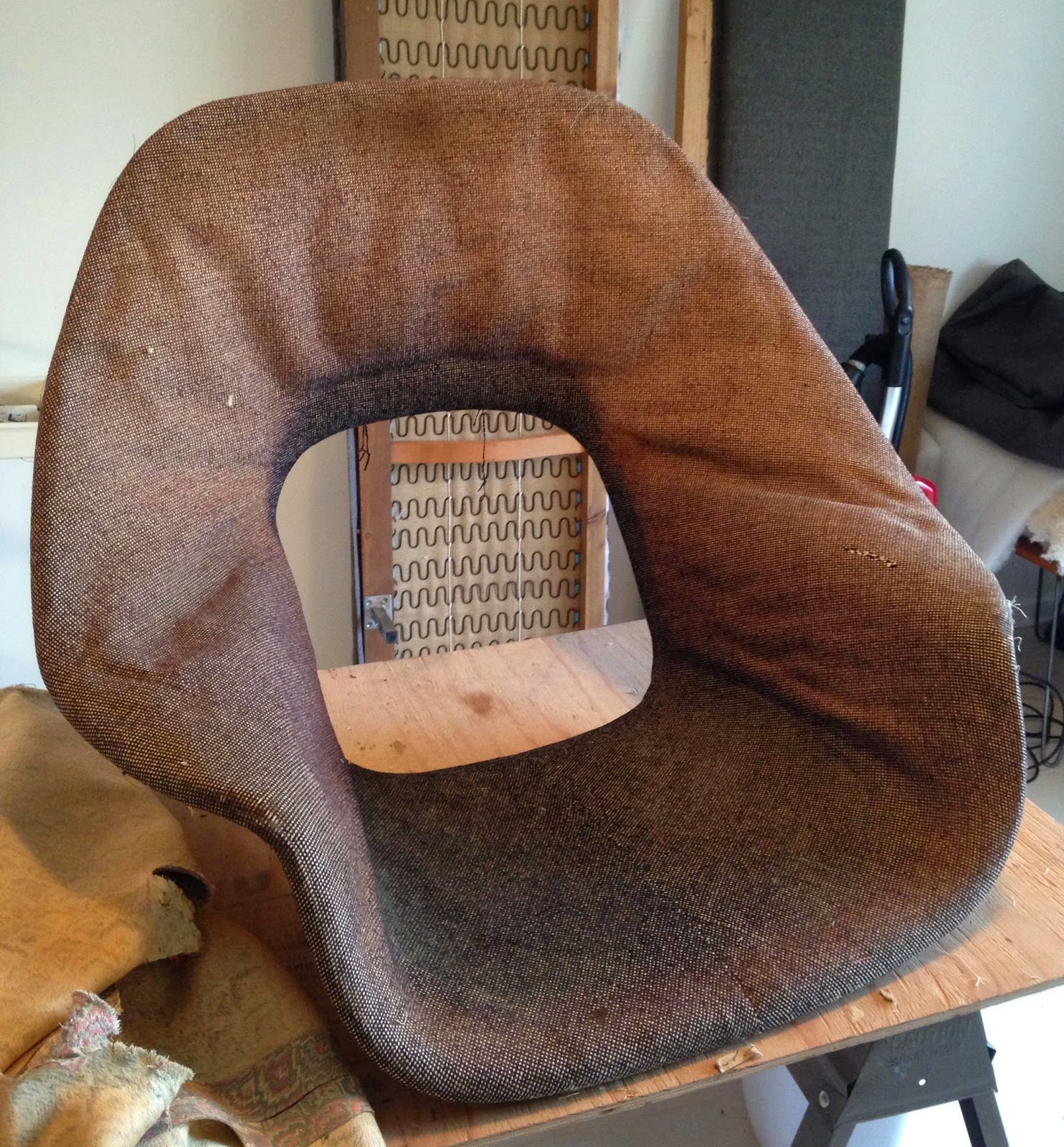 Remnant Before & After Womb Chair