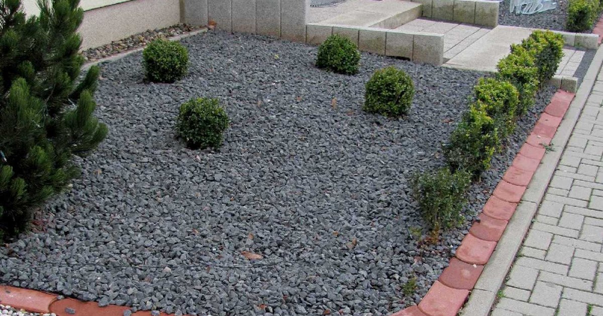 Gartenarbeit Ideen: Vorgartengestaltung mit Kies (pflegeleicht)