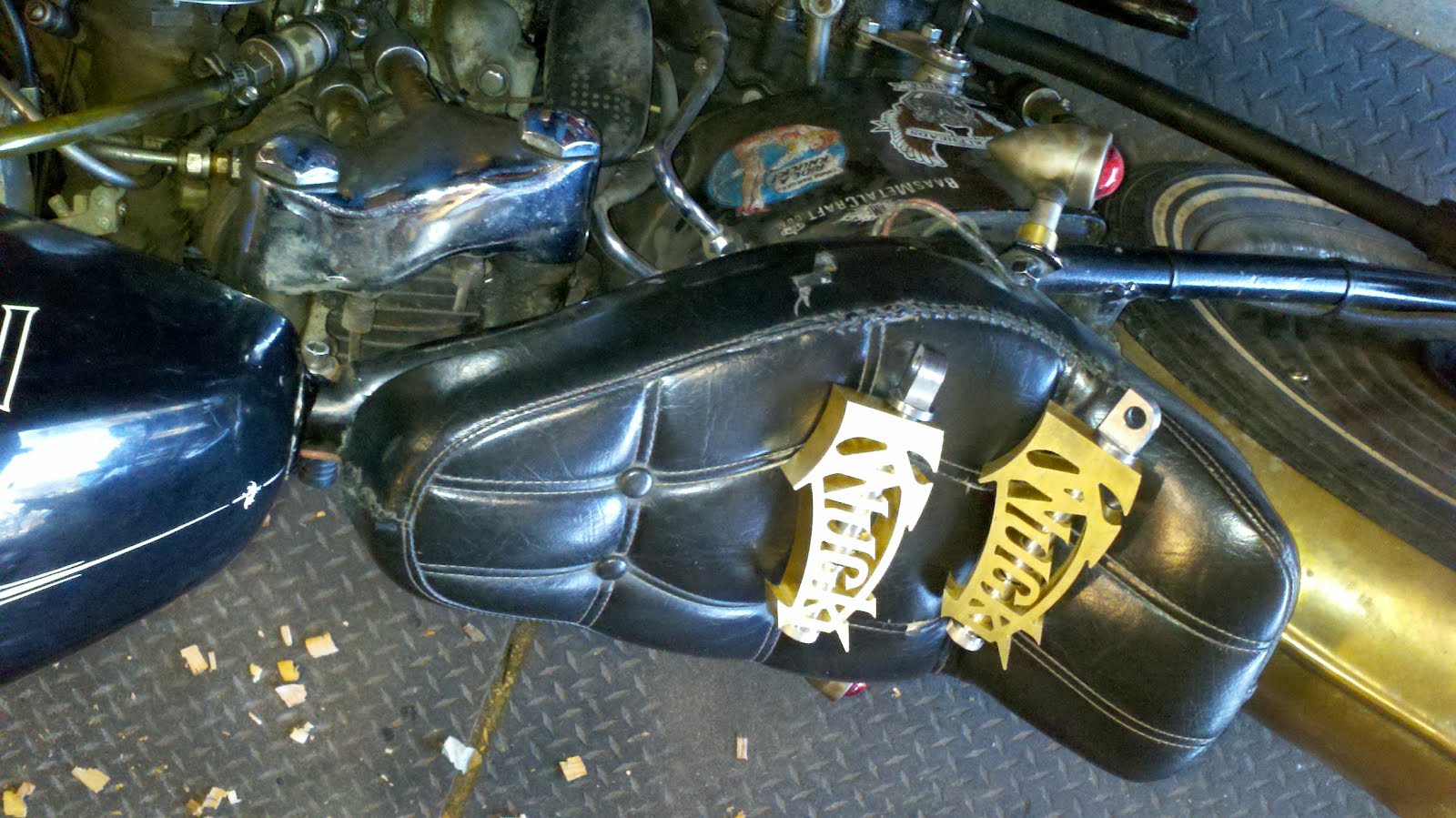 Brass "KNUCK" Kicker pedals for sale