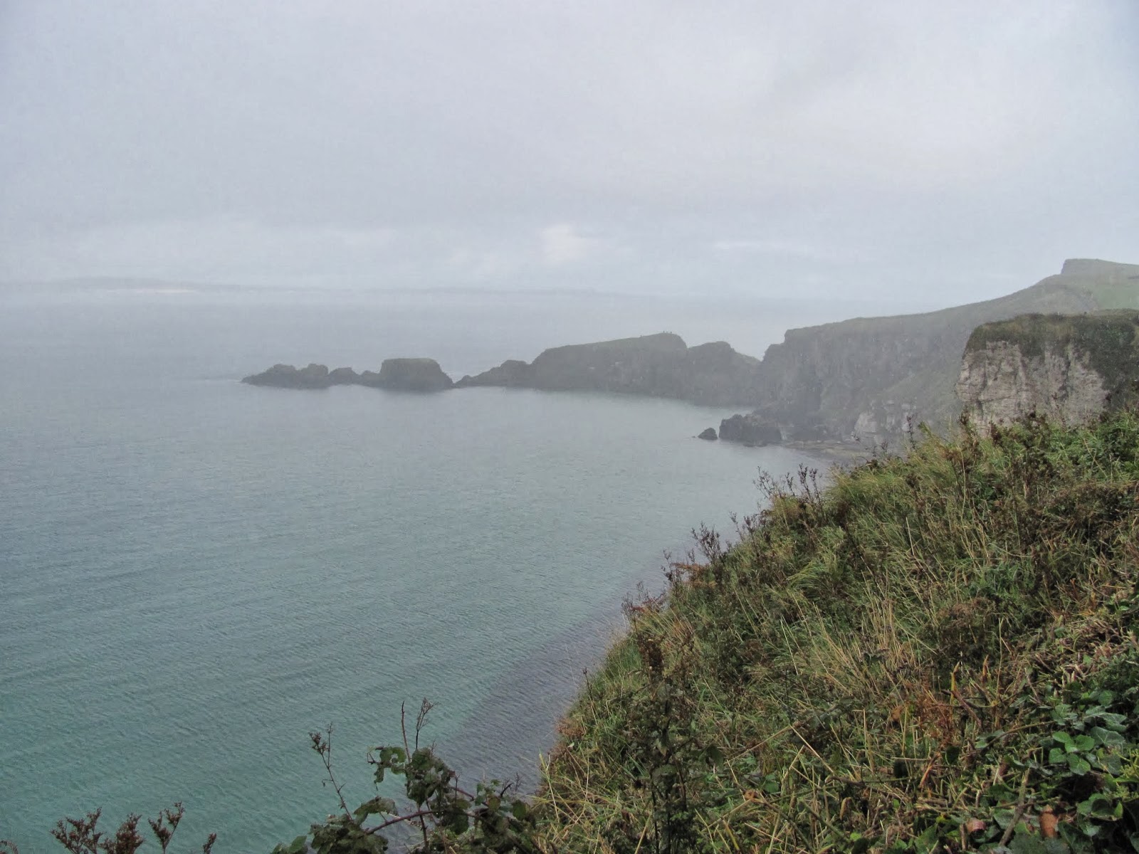 Islands from a distance A look at the small islands from a distance at the Carrick-A-Rede Rope Bridge, Northern Ireland
