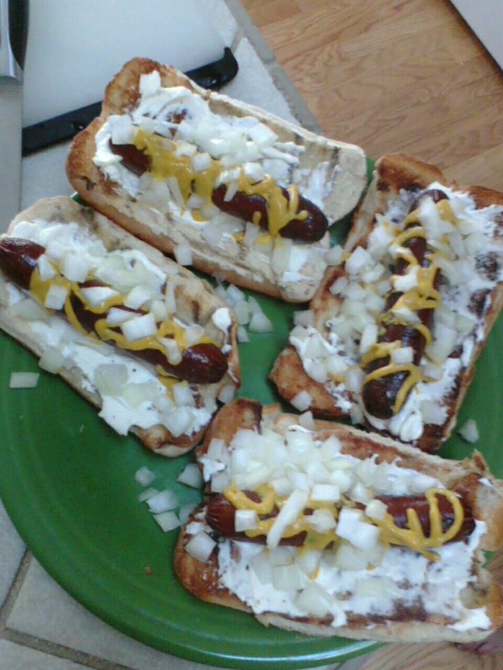 Cooking Quarterbacks Cream Cheese Hot Dogs