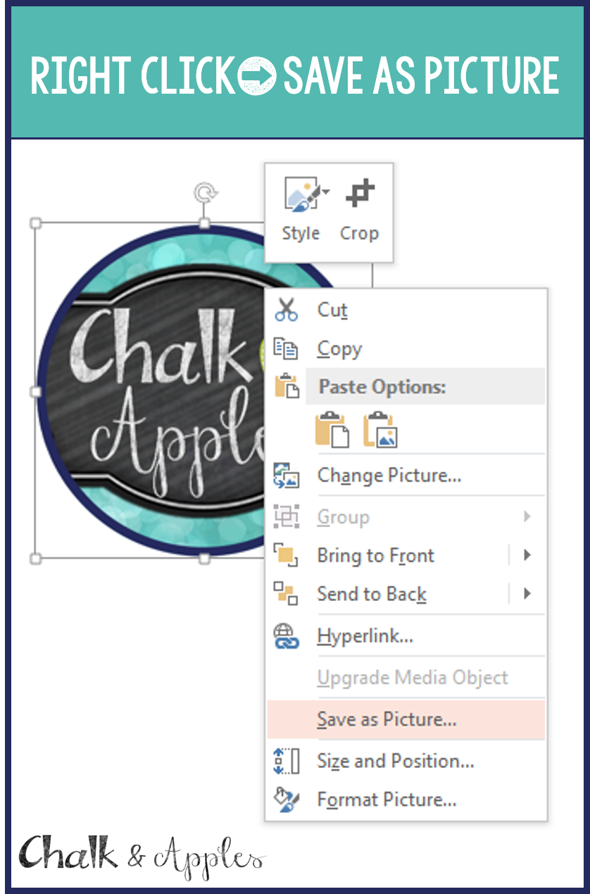 Remove the Black Background Behind your Logo Chalk & Apples Design