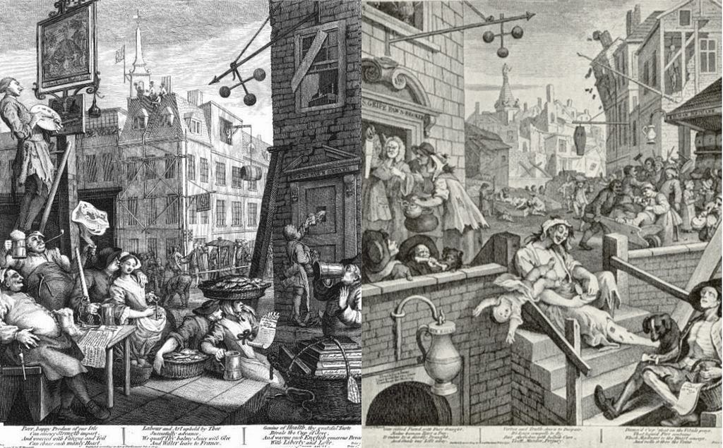 Beer Street, Gin Lane