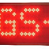 INSEGNA LUMINOSA DISPLAY CON SCRITTA LED ROSSI 110 CM X 16 CM 2046 LED