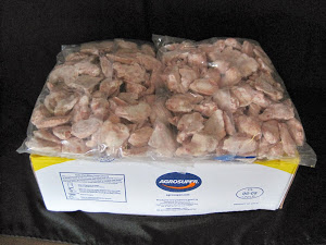 Chicken Wings IQF Jumbo 4/10 lb - Item # 19500 & 19501 for the Split