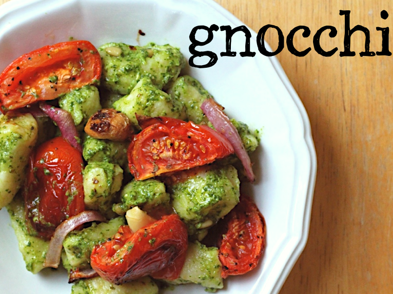 Jenessa's Dinners Pesto Gnocchi and Roasted Tomatoes