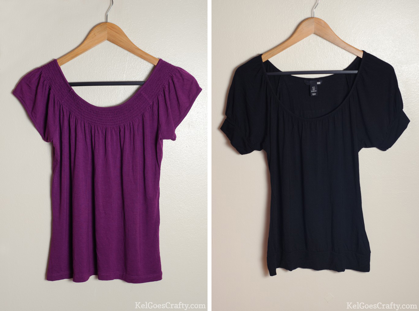 Kel Goes Crafty Refashion Two tshirts into one