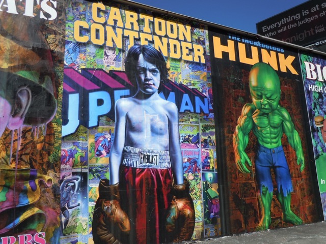 Cartoon Contender and Hunk homage posters