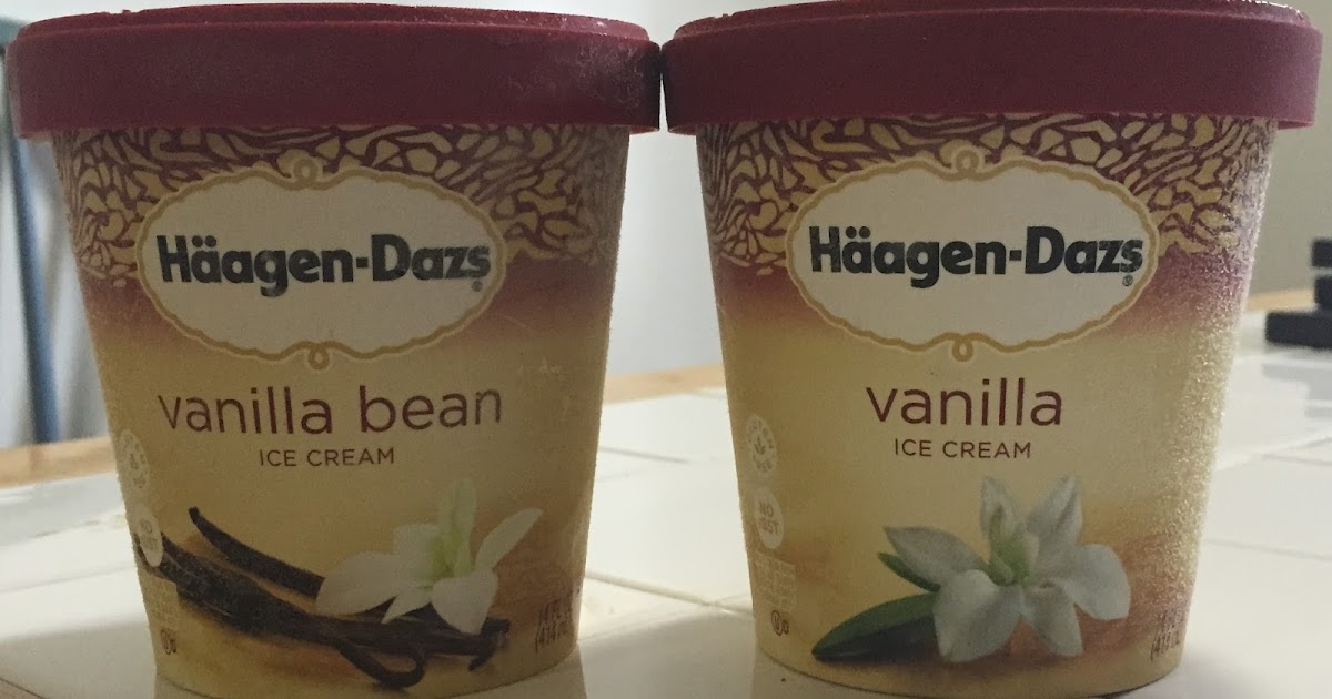 Comparison Post HaagenDazs Vanilla vs HaagenDazs Vanilla Bean