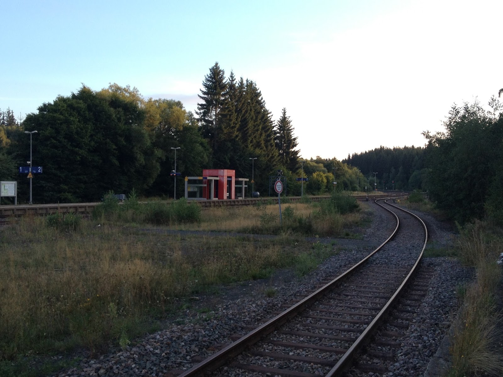 Ein Fahrbier in New York... Bahnhof Blankenheim (Wald)