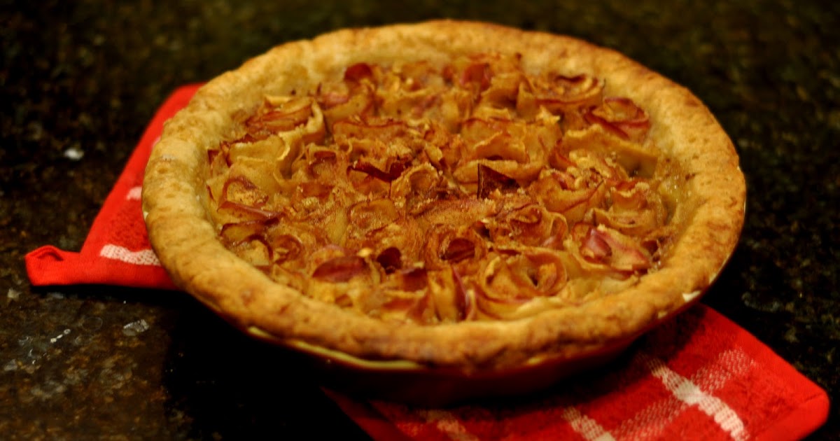 Cooking and Entertaining with Leah Scrumptious Apple Rose Pie