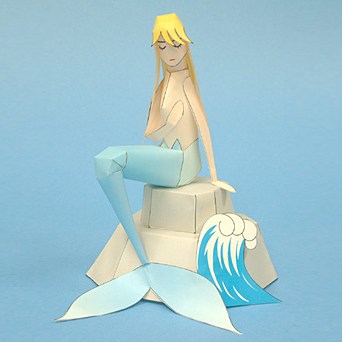 Mermaid Papercraft