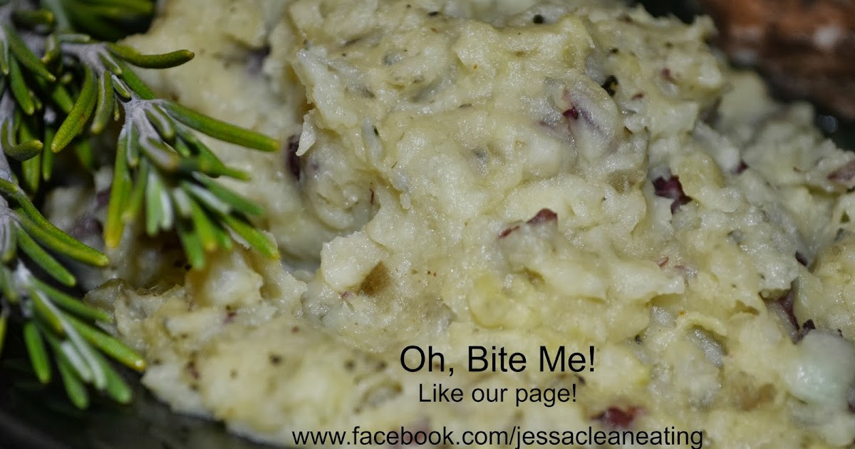 Oh, Bite Me! Mashed Japanese Sweet Potatoes with Rosemary Garlic