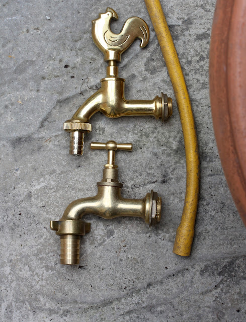 brass garden taps