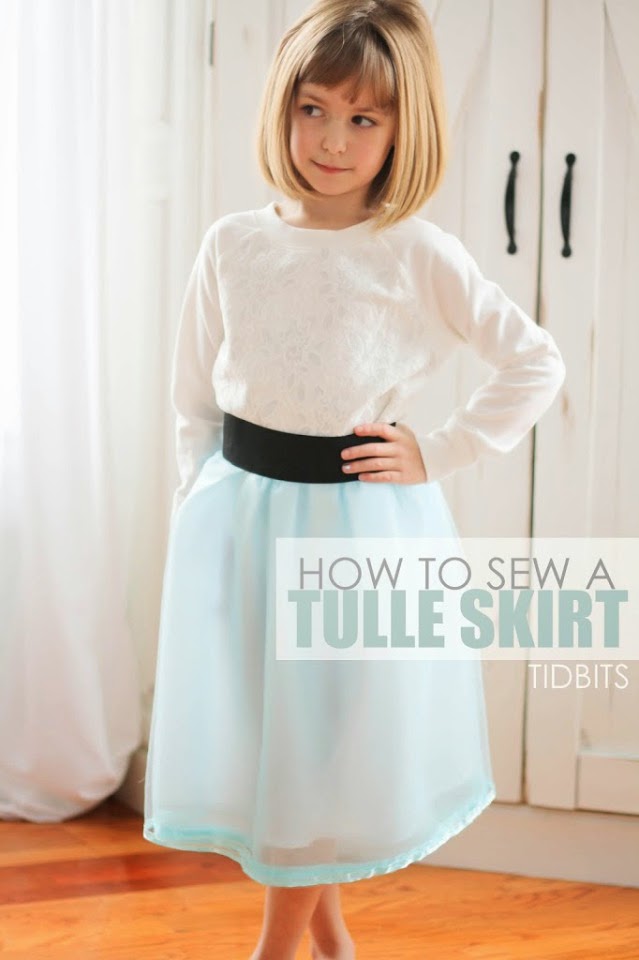 Elastic Waistband Tulle Skirt Sewing Tutorial Sew Pretty Sew Free