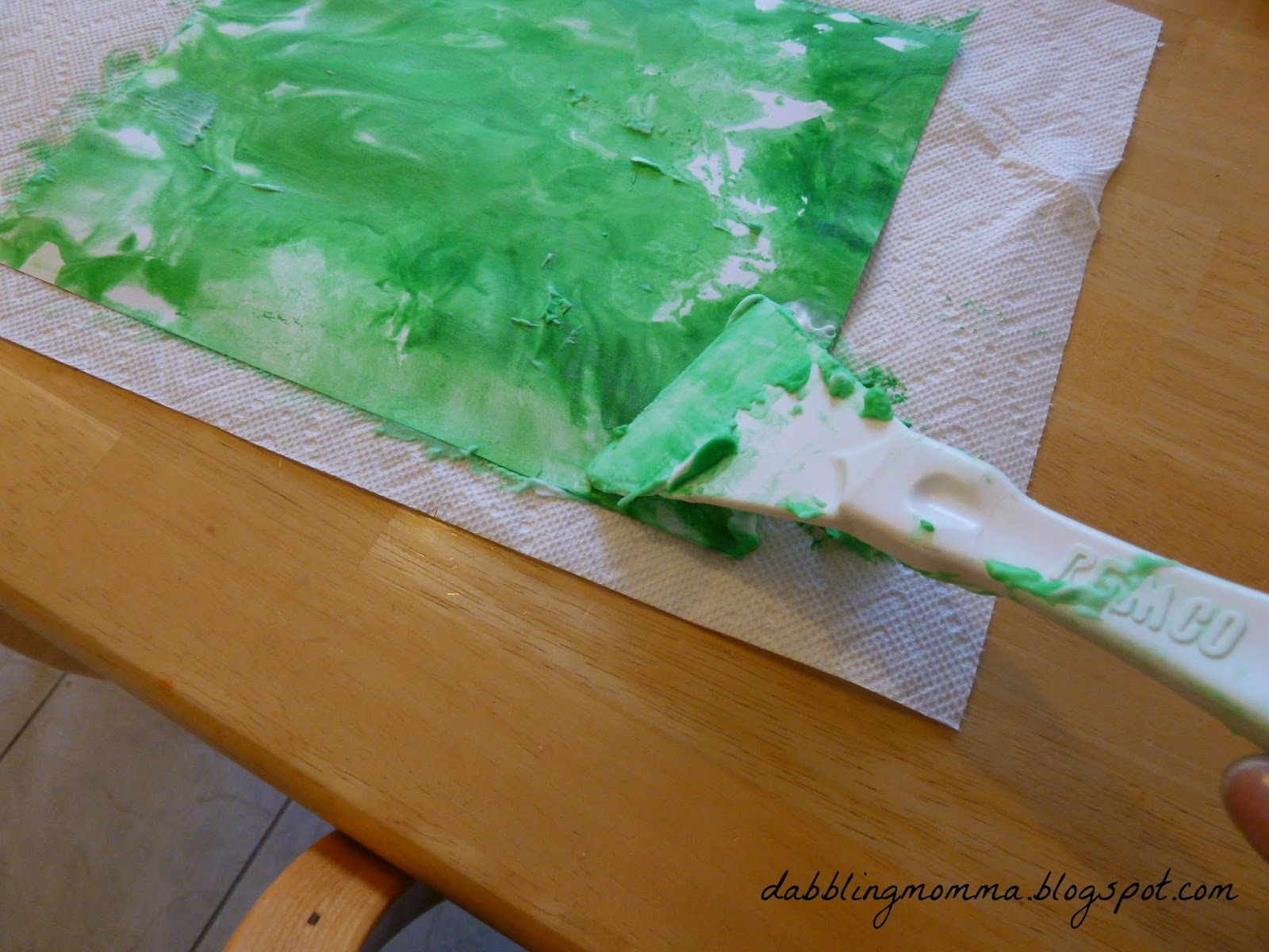 Dabblingmomma Shaving Cream Christmas Tree