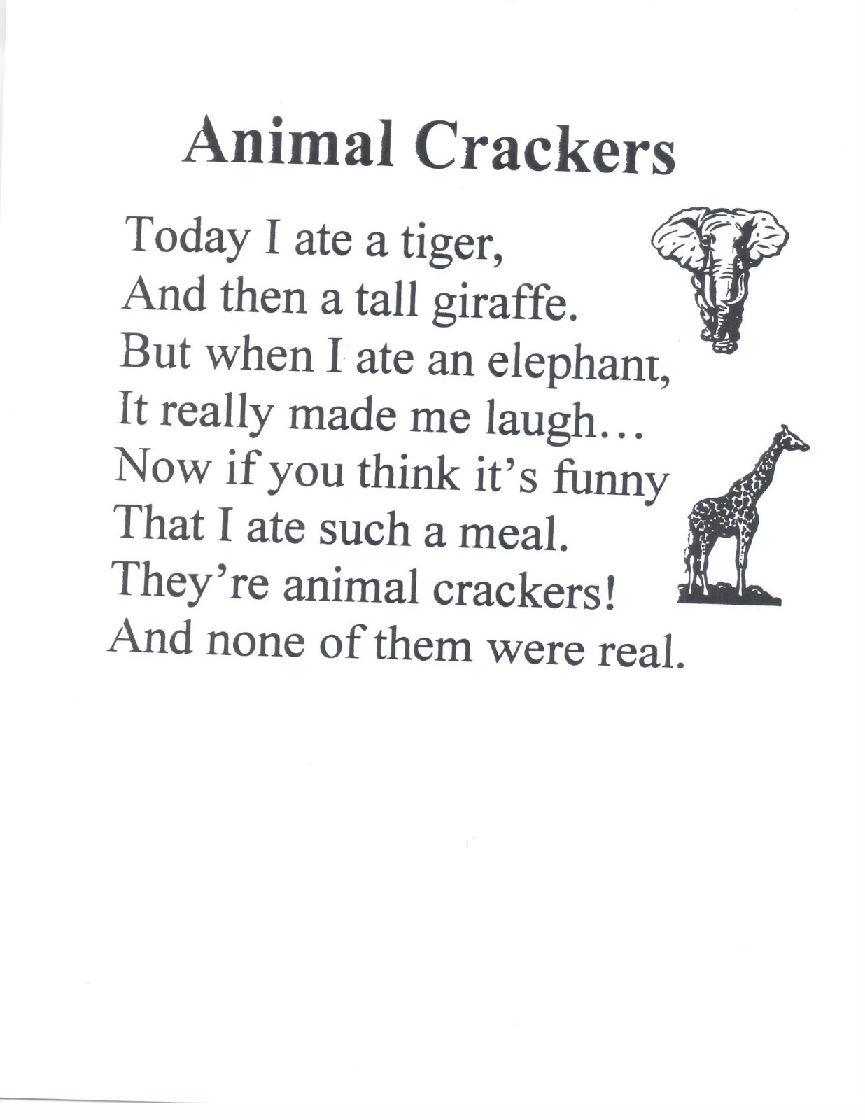 Animal+Cracker+poem.jpg (1236×1600) THIS & THAT Pinterest