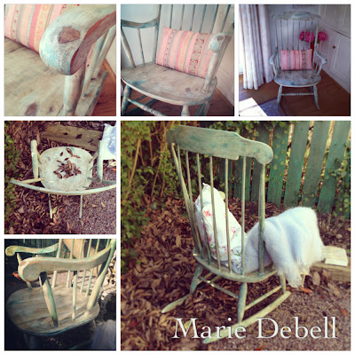 Rocking Chair French Style Shabby Chic
