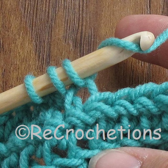 ReCrochetions: Tutorial: Half Double Crochet - Left-Handed