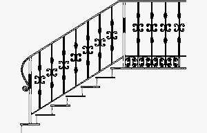 Barandilla de Forja. Este modelo clásico no era del gusto de los clientes