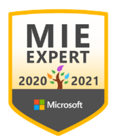 Microsoft Innovative Educator Expert. MIEExpert 2020/2021