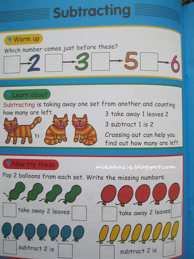 mikahaziq: Activity Book For Preschoolers: At Home With Maths