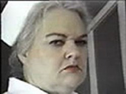 picture of a very angry looking nurse.