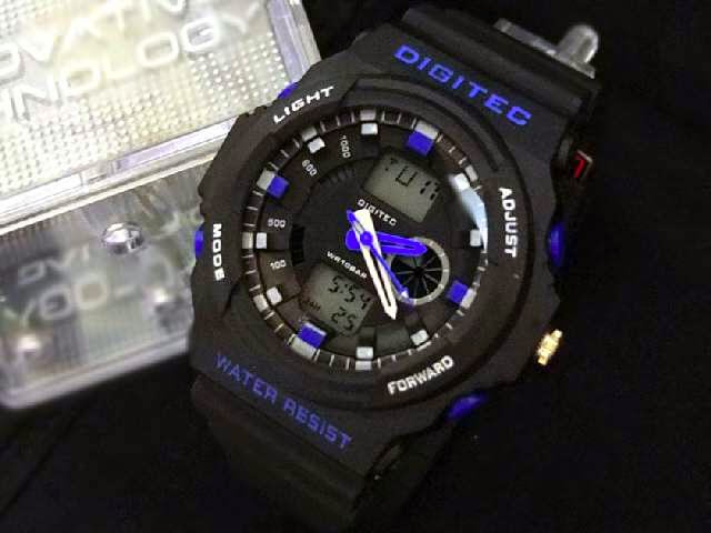 jam tangan digitec original ga150 black list blue murah jam tangan digitec original ga150 black list blue murah