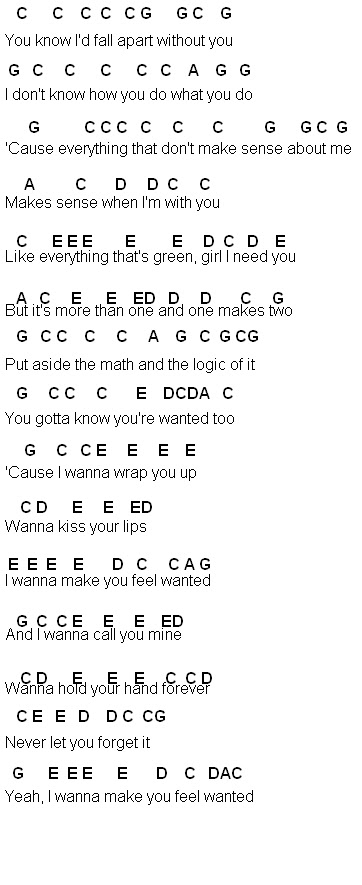 flute sheet music wanted wanted hunter hayes sheet music