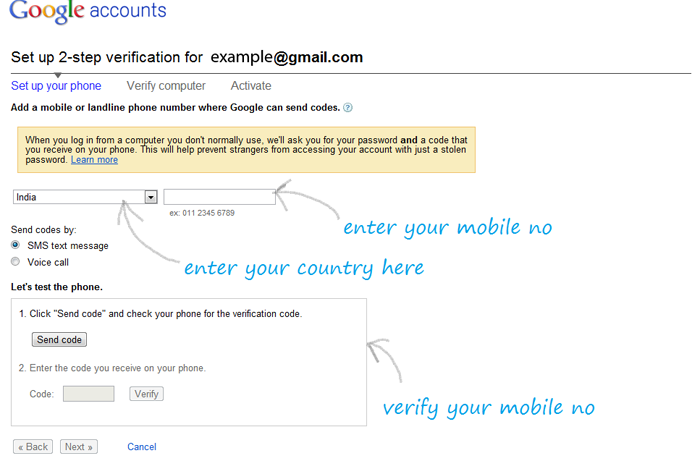 Setup Two Step Verification For Google Accounts Setup Two Step Verification For Google Accounts