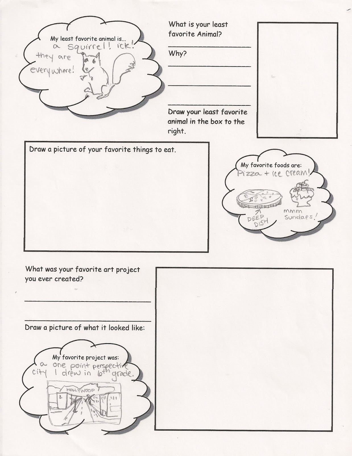 worksheet Get To Know You Worksheets no corner suns art me get to know your students while they the teacher has fill in bubbles before copying and kids other parts