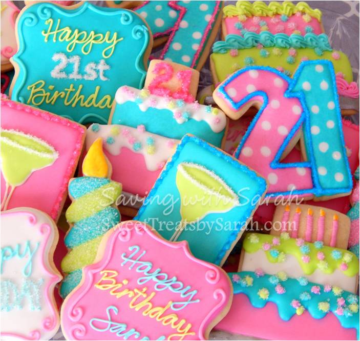 happy 21st birthday cookie