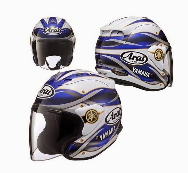 KB Motorhelmets Arai Half Yamaha Harley Rider Helmet
