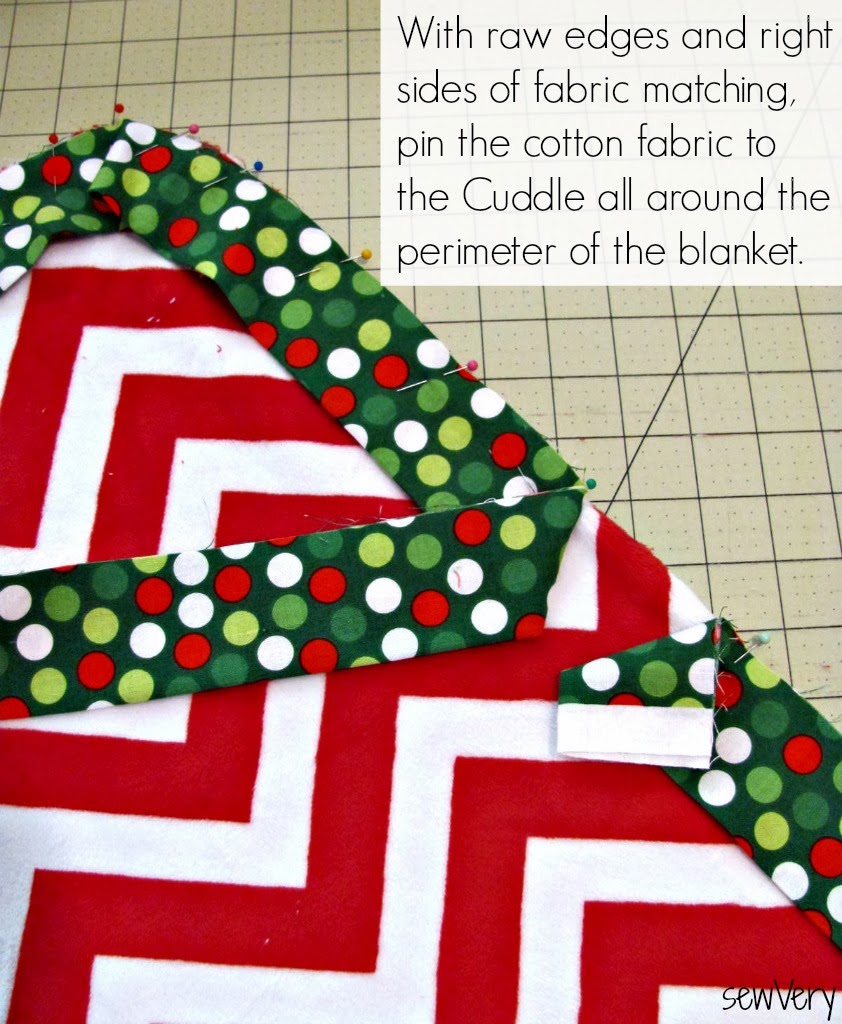 Cuddle Pocket Blanket Tutorial by sewVery Shannon Fabrics