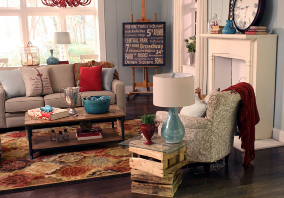 Remodelaholic Beach Themed Living Room