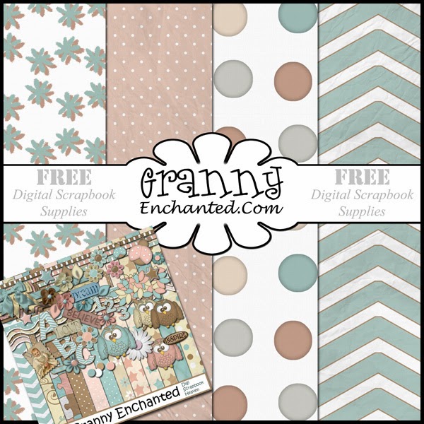 GRANNY ENCHANTED'S BLOG Free "Baby" Digital Scrapbook Paper Pack