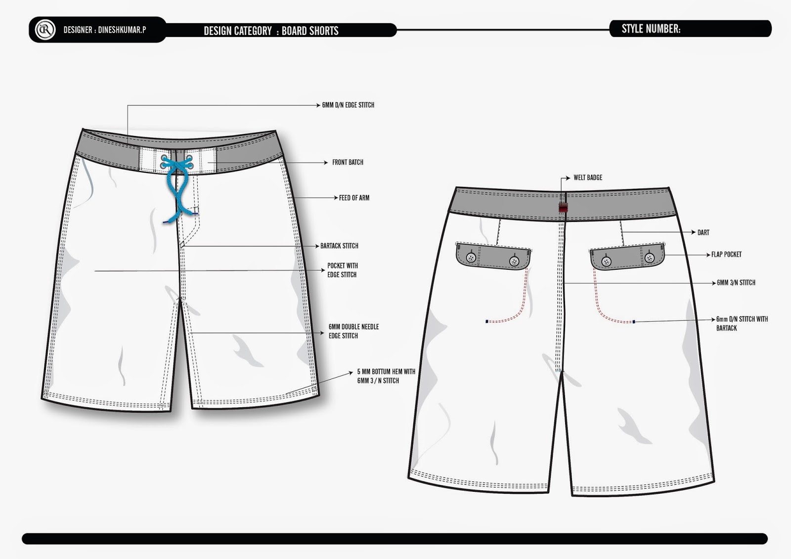 The Fashion Creator BOARD SHORTS TECK PACK