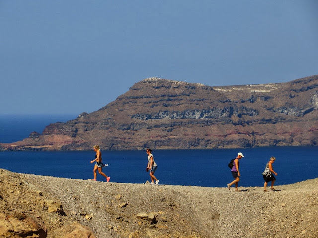 escursione in barca da santorini, nea kameni e thirasia